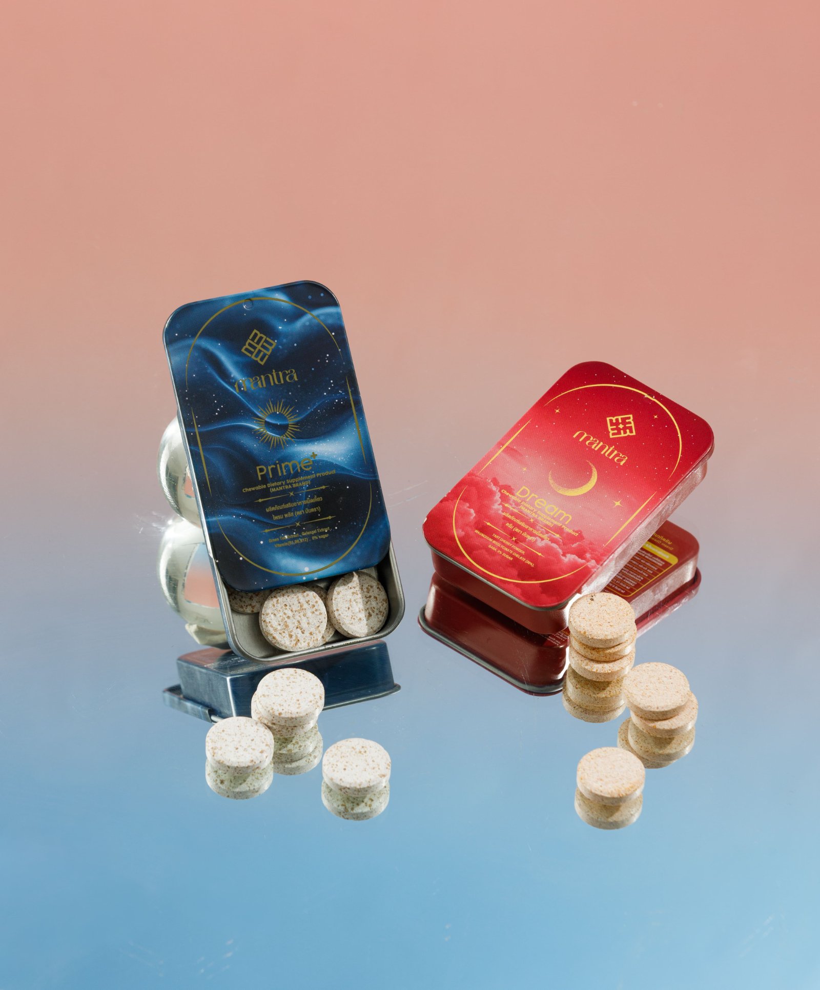 Mantra Prime⁺ and Dream tins